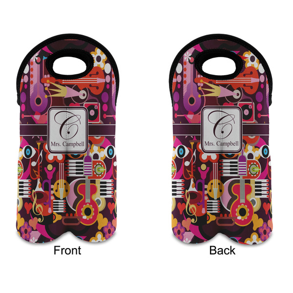 Abstract Music Double Wine Tote - APPROVAL (new)