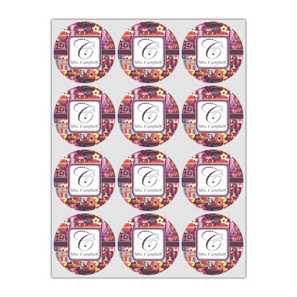 Abstract Music Drink Topper - Small - Set of 12
