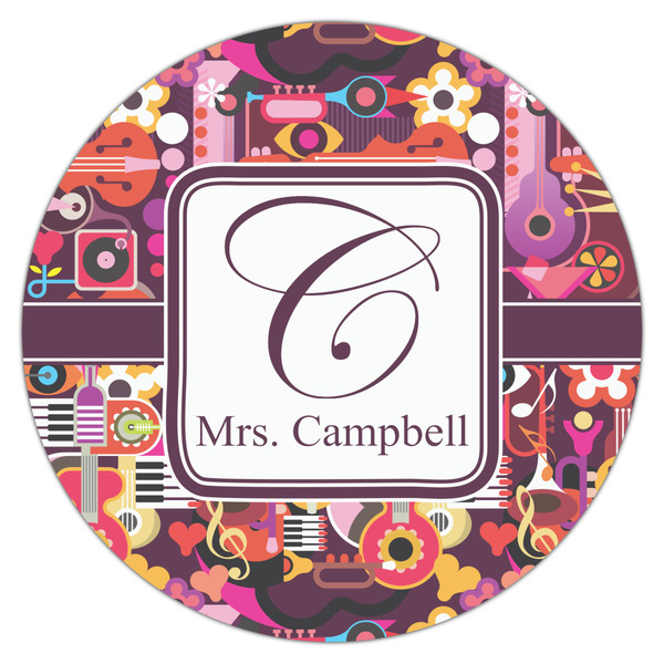 Abstract Music Drink Topper - XLarge - Single