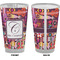 Abstract Music Pint Glass - Full Color - Front & Back Views
