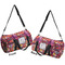 Abstract Music Duffle bag small front and back sides