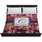 Abstract Music Duvet Cover - King - On Bed - No Prop