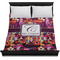 Abstract Music Duvet Cover - Queen - On Bed - No Prop