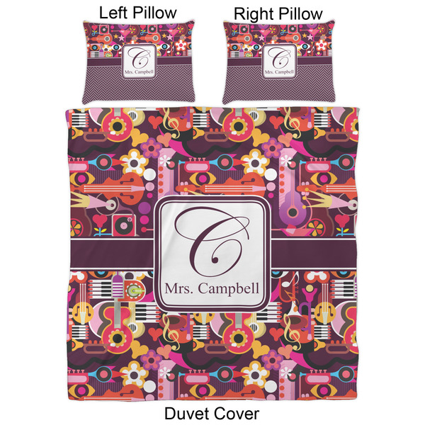 Abstract Music Duvet Cover Set - Queen - Approval