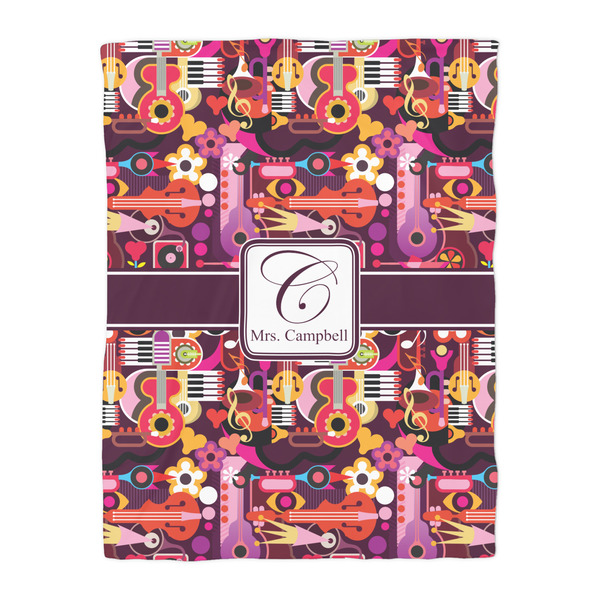 Abstract Music Duvet Cover - Twin - Front