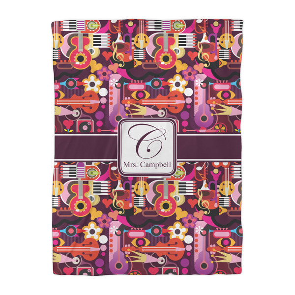 Abstract Music Duvet Cover - Twin XL - Front