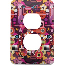 Abstract Music Electric Outlet Plate