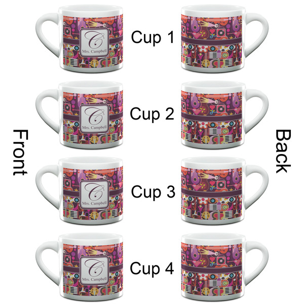 Abstract Music Espresso Cup - 6oz (Double Shot Set of 4) APPROVAL