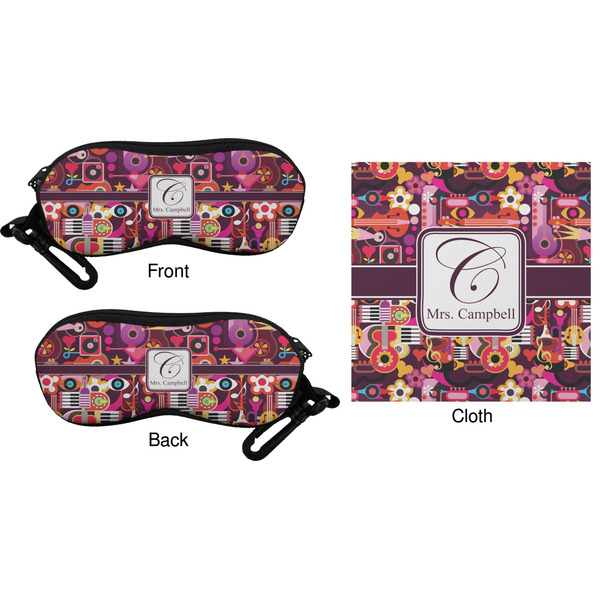 Abstract Music Eyeglass Case & Cloth (Approval)