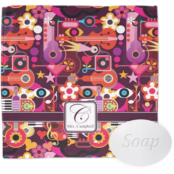 Custom Abstract Music Washcloth (Personalized)