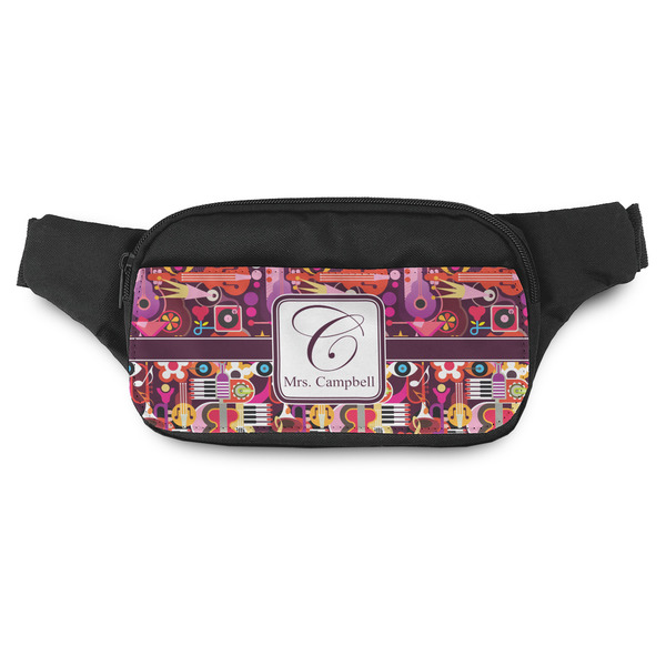 Custom Abstract Music Fanny Pack - Modern Style (Personalized)