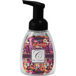 Abstract Music Foam Soap Bottle - Black (Personalized)