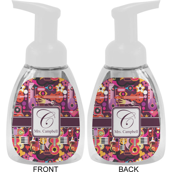 Abstract Music Foam Soap Bottle Approval - White