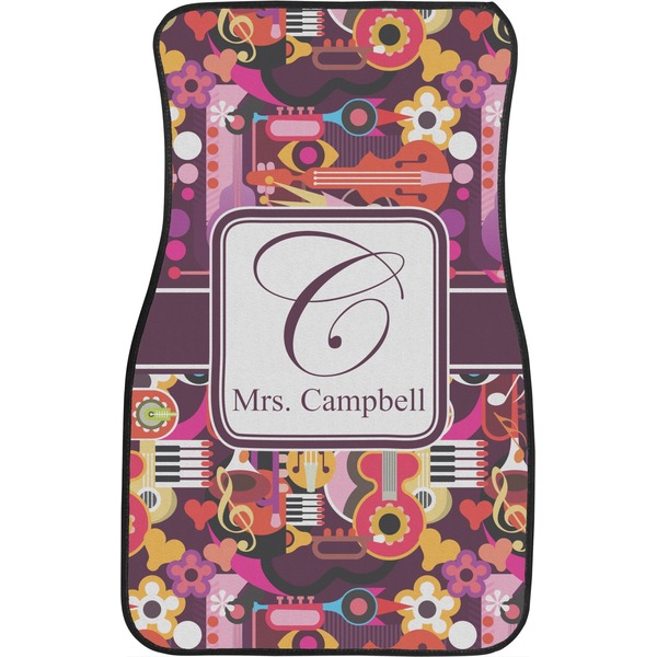 Abstract Music Custom Car Floor Mats (Front Seat)