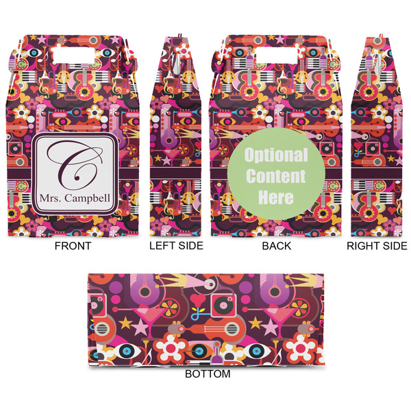 Abstract Music Gable Favor Box - Approval