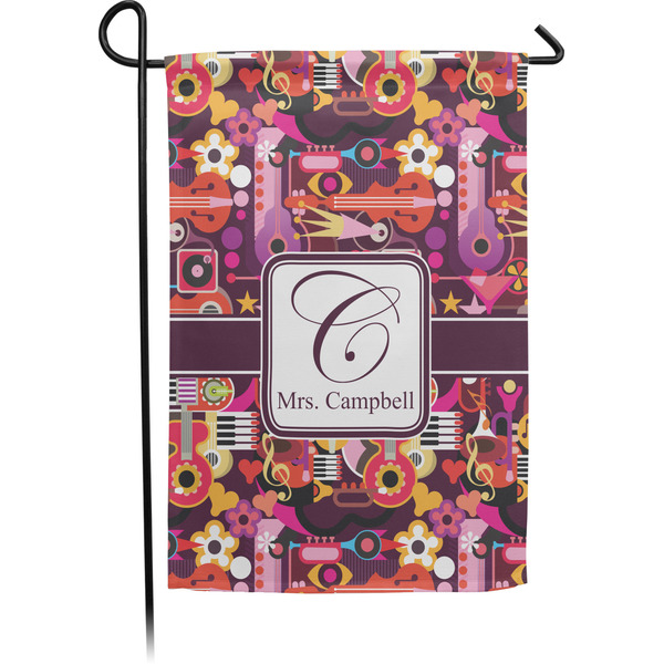 Custom Abstract Music Garden Flag (Personalized)