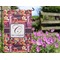 Abstract Music Garden Flag - Outside In Flowers