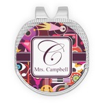 Abstract Music Golf Ball Marker - Hat Clip - Silver