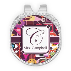 Abstract Music Golf Ball Marker - Hat Clip - Silver