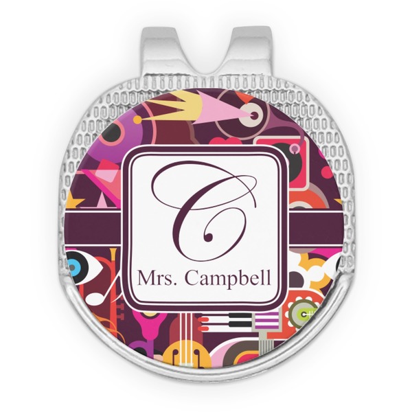 Abstract Music Golf Ball Hat Marker Hat Clip