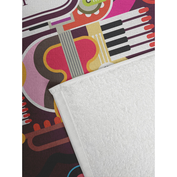 Abstract Music Golf Towel - Detail