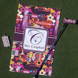 Abstract Music Golf Towel Gift Set (Personalized)
