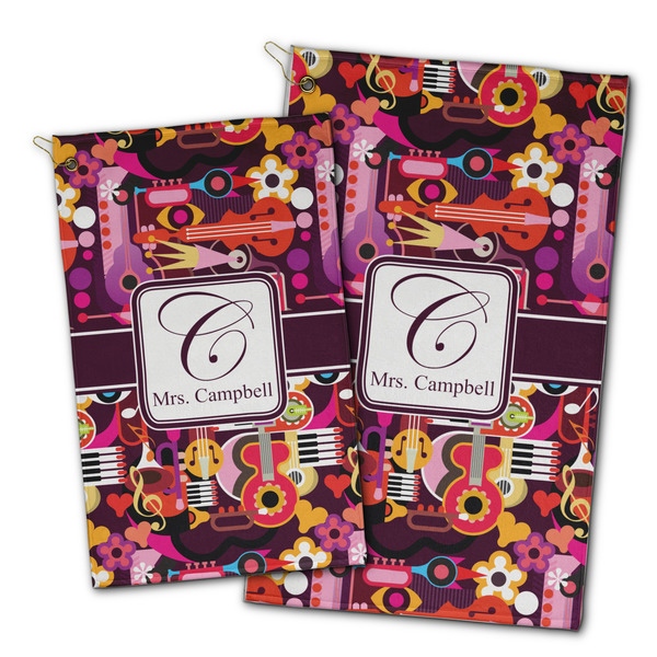 Abstract Music Golf Towel - PARENT (small and large)