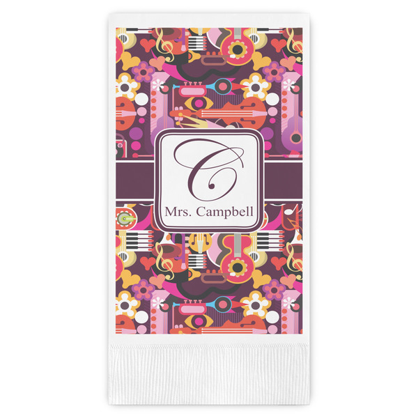 Custom Abstract Music Guest Towels - Full Color (Personalized)