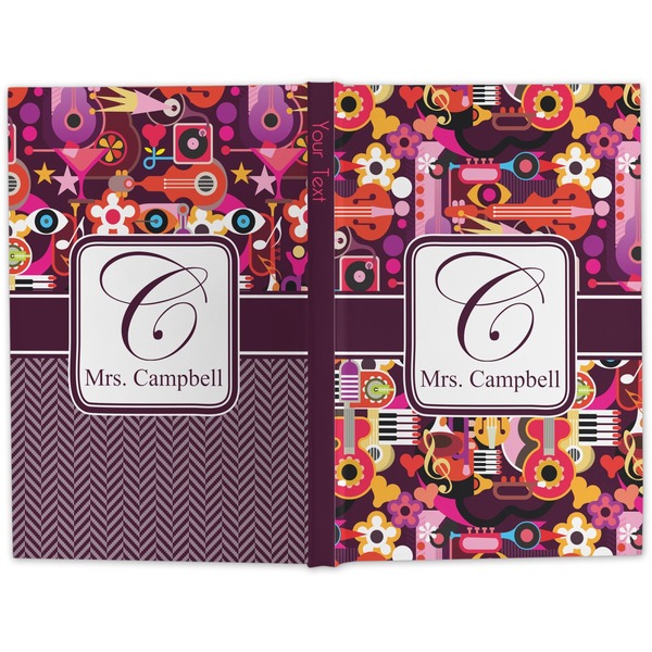 Abstract Music Hard Cover Journal - Apvl