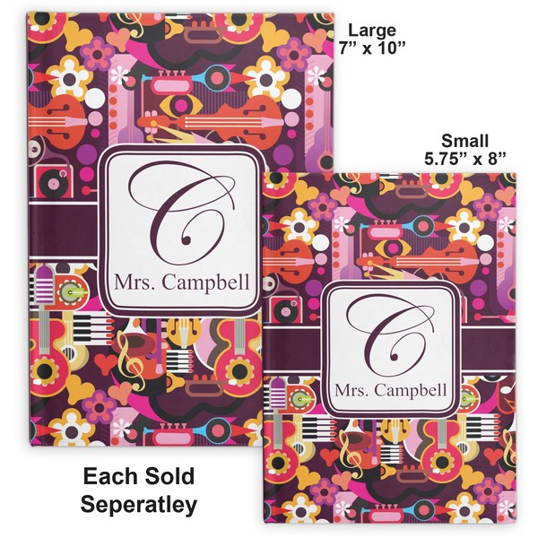 Abstract Music Hard Cover Journal - Compare