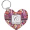 Abstract Music Heart Keychain (Personalized)