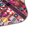 Abstract Music Hooded Baby Towel- Detail Corner