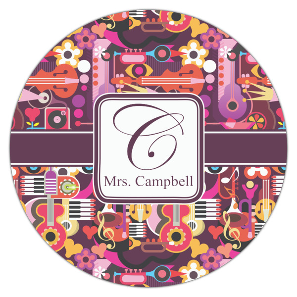 Abstract Music Icing Circle - Medium - Single