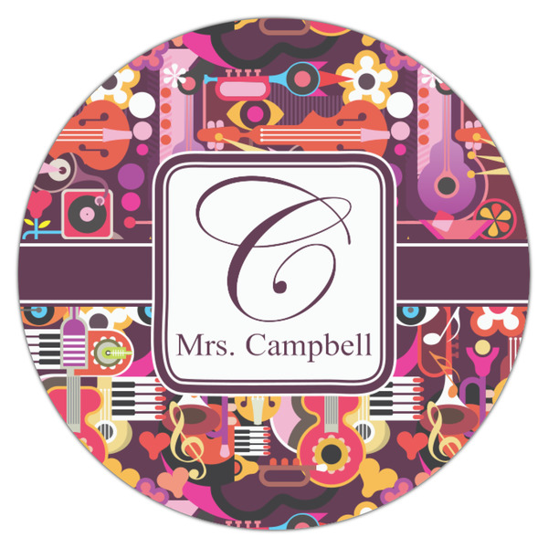 Abstract Music Icing Circle - Small - Single