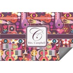 Abstract Music Indoor / Outdoor Rug - 2'x3' (Personalized)