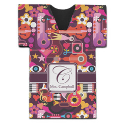 Abstract Music Jersey Bottle Cooler (Personalized)