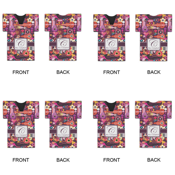 Abstract Music Jersey Bottle Cooler - Set of 4 - APPROVAL