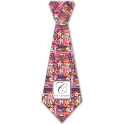 Abstract Music Iron On Tie - 4 Sizes w/ Name and Initial