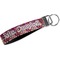 Abstract Music Webbing Keychain FOB with Metal