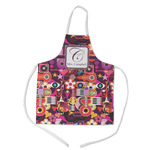 Abstract Music Kid's Apron w/ Name and Initial