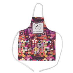 Abstract Music Kid's Apron - Medium (Personalized)