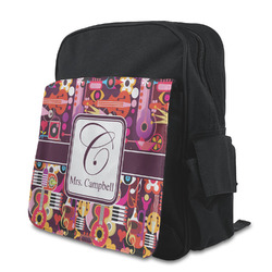 Abstract Music Preschool Backpack (Personalized)