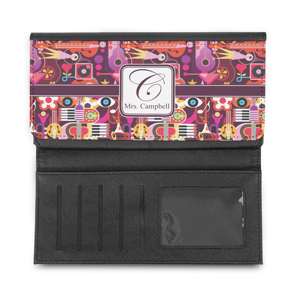 Abstract Music Ladies Wallet - Half Way Open