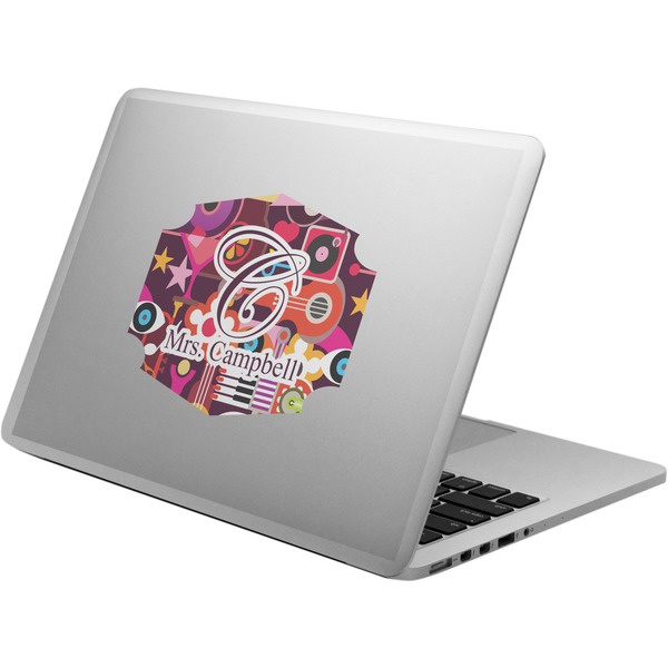 Custom Abstract Music Laptop Decal (Personalized)
