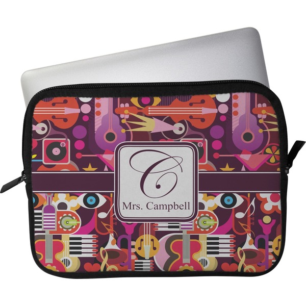 Custom Abstract Music Laptop Sleeve / Case (Personalized)