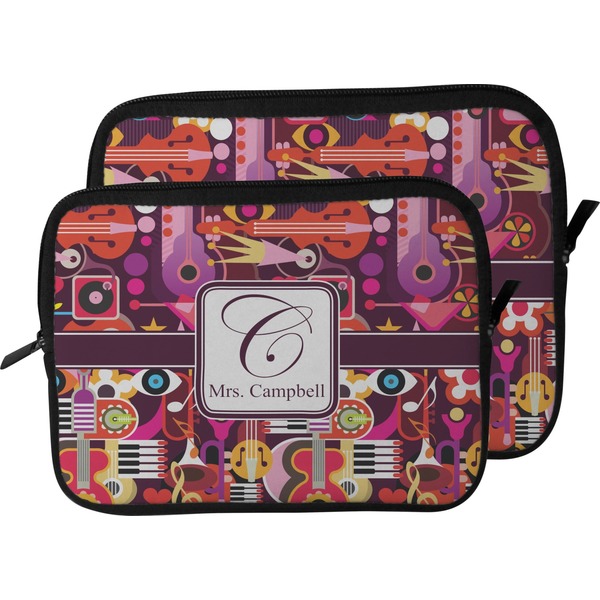 Abstract Music Laptop Sleeve (Size Comparison)