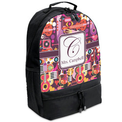 Abstract Music Backpacks - Black (Personalized)