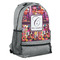 Abstract Music Large Backpack - Gray - Angled View