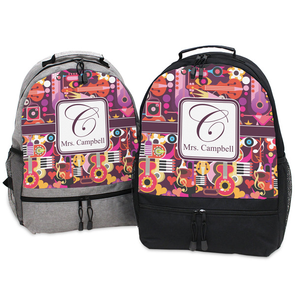Abstract Music Large Backpacks - Both