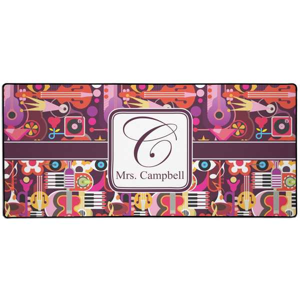 Custom Abstract Music 3XL Gaming Mouse Pad - 35" x 16" (Personalized)